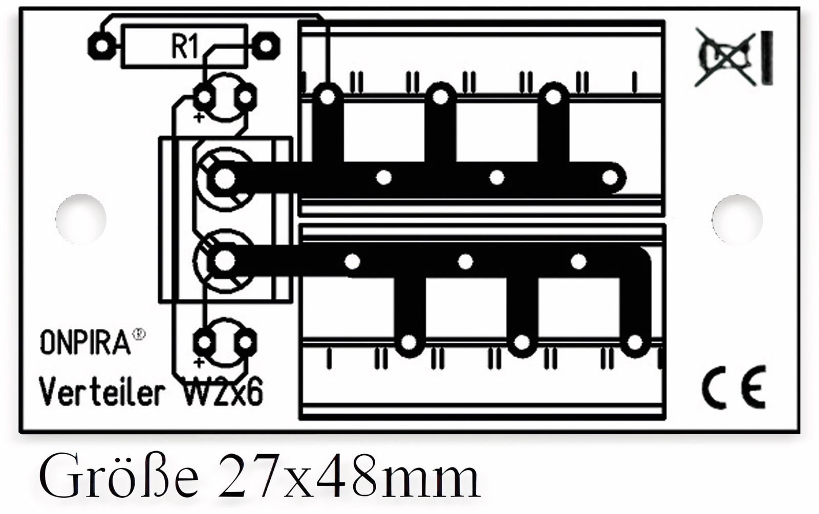 Stromverteiler 2x 6-polig - GB-Modellbau