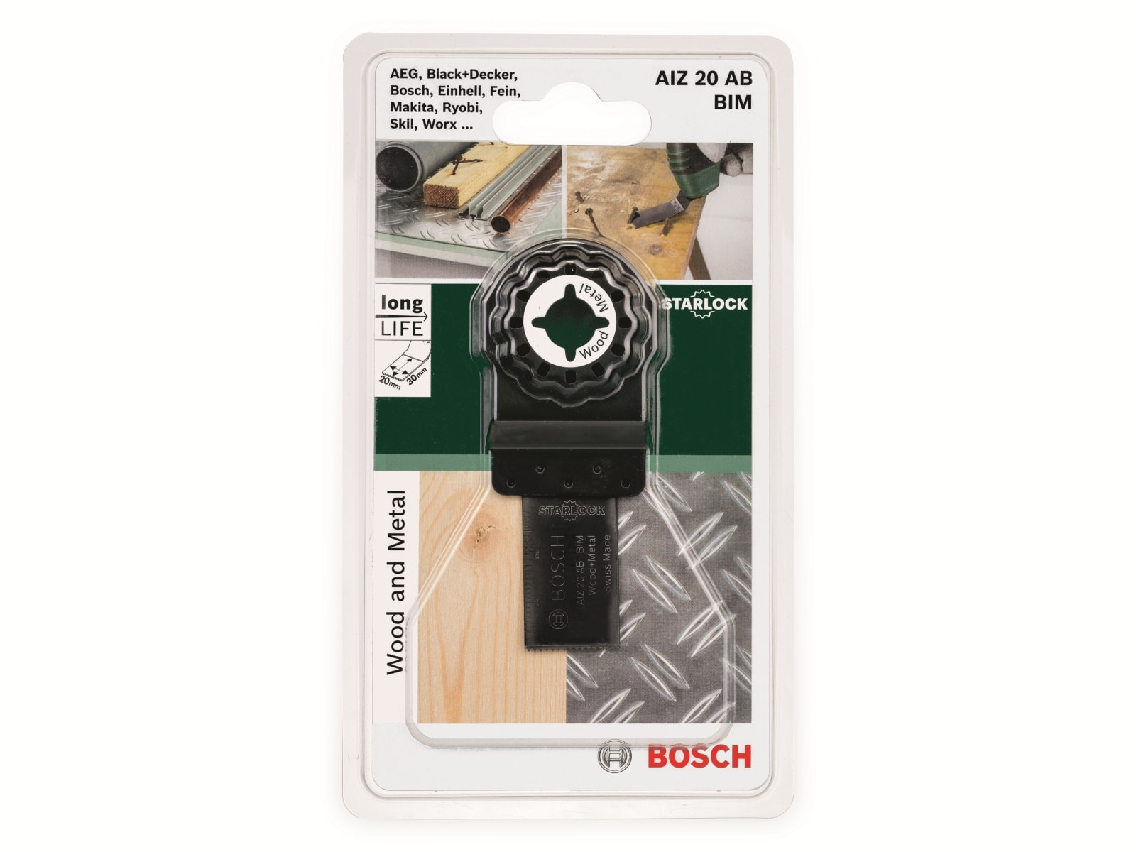 Bosch Tauchsägeblatt AIZ 20 EC | 30x20 Mm Für Holz | Ideal Für Lüftungsgitter & Möbelaussparungen