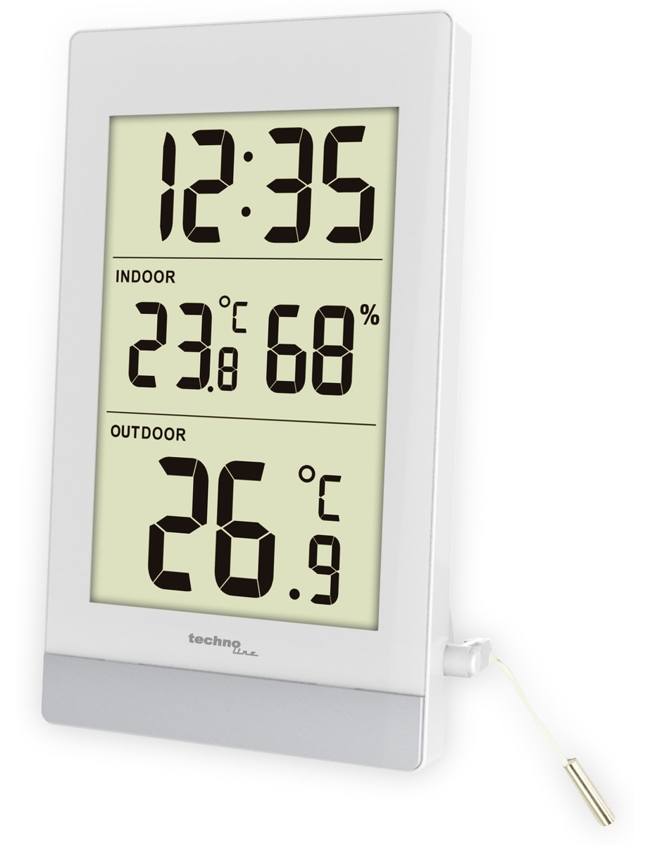 TECHNOLINE Innen-/Außenthermometer WS7039, weiß/silber online kaufen