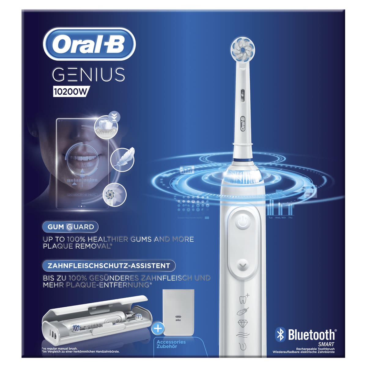 Rotierende-vibrierend, Zahnbürste weiß online 10200 Elektrische W, Genius kaufen ORAL-B