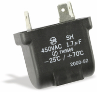 Vorschau: Motorbetriebskondensator SH, 1,7 µF, 450 V~, stehend