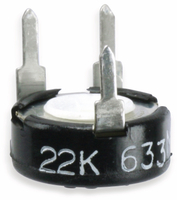 Vorschau: Piher Potentiometer PT10KV10, 10 mm, 22 K, lin, 0,15 W