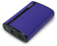 Vorschau: LogiLink USB Powerbank 7800 mA, 2x USB-Port, violett Lederoptik