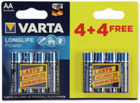 Vorschau: VARTA Mignon-Batterie, Alkaline, 8 Stück, LONGLIFE Power 4906