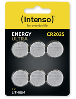 Vorschau: INTENSO Lithium-Knopfzelle CR2025, 6 Stück