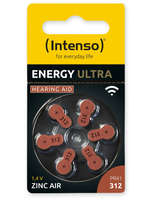 Vorschau: INTENSO Hörgeräte-Batterie Energy Ultra A 312, 6 Stück, braun