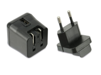 Vorschau: QuatPower USB-Reiselader NUL5/3AS, 5 V-/3 A, schwarz