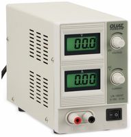 Vorschau: QUATPOWER Regelbares Labornetzgerät LN-1803C, 0...18 V-/0...3 A, Sicherheitstransformator