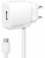 Vorschau: LOGILINK USB-Lader PA0146W, 2-fach, 10,5 W, USB, Micro-USB, weiß