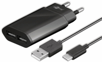 Vorschau: goobay USB-Lader 45847, schwarz, USB Type-C, 2,4 A
