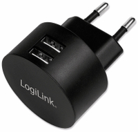 Vorschau: LOGILINK USB-Lader PA0218, 2-fach, 2,1 A, schwarz
