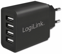 Vorschau: LOGILINK USB-Lader PA0211, 4-fach, 4,8 A, schwarz