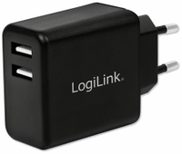 Vorschau: LOGILINK USB-Lader PA0210, 2-fach, 2,4 A, schwarz