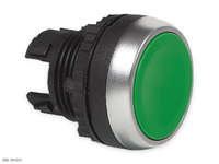 Vorschau: BACO Befehls- und Meldegeräte, L21AA02, Drucktaster flach, nicht beleuchtbar, grün, 22 mm