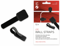 Vorschau: LABEL THE CABLE LTC Klett-Kabelbinder WALL STRAPS, schwarz, 10 Stück