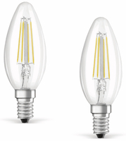 Vorschau: LED-Lampe BASE CLASSIC B, E14, EEK: A++, 4 W, 470 lm, 2700 K, B40, 2 Stück