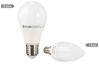 Vorschau: Daylite 15er LED-Lampen-Set EEK: A+, 10x A60-E27-806WW + 5x KM-E14-285WW