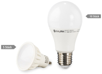 Vorschau: Daylite 15er LED-Lampen-Set EEK: A+, 10x A60-E27-806WW + 5x GU10-M390WW