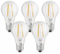 Vorschau: OSRAM LED-Lampe BASE CLASSIC A, E27, EEK: E, 7 W, 806 lm, 2700 K, 5 Stk.