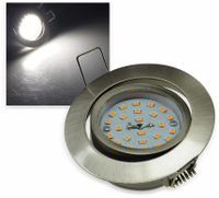 Vorschau: CHILITEC LED-Einbauleuchte &quot;Flat-32&quot; EEK F, 5 W, 490 lm, 4000 K, Edelstahl