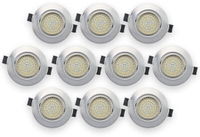 Vorschau: Daylite 10er Set LED-Einbauleuchte EBL-NW, 4 W, 400 lm, 4000 K, Nickel satiniert