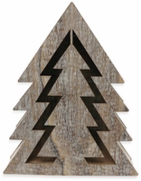 Vorschau: Deco-Holz Baum mit 10 LEDs, GT-TT-02, weißbraun, B-Ware