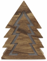 Vorschau: Deco-Holz Baum mit 10 LEDs, TR-TFF-01, dunkelbraun, B-Ware