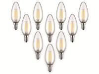 Vorschau: Blulaxa LED-Lampe 49248 C35 Filament, E14, EEK: F, 4,5 W, 470 lm, 2700 K, 10 Stück