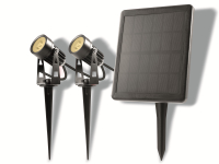 Vorschau: BOLD LIGHTING LED Solar-Gartenleuchten-Set Simon, 2x 1 W, 70 lm, 3000 K, IP65, schwarz