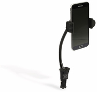 Vorschau: USB-Lader mit KFZ-Halterung für Smartphones, 2-Punkt, 2-fach, 5 V-/3,1 A