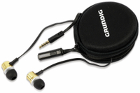 Vorschau: GRUNDIG In-Ear Headset mit Flachkabel 86353, gold/schwarz