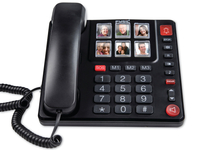 Vorschau: FYSIC Großtasten-Telefon FX-3930, schwarz