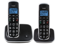 Vorschau: FYSIC DECT-Telefon FX-6020, mit 2 Mobilteile, schwarz