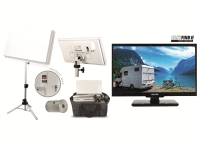 Vorschau: FALCON Easyfind TV Camping Set Traveller Kit 2, Tripod, inkl. LED-TV 48 cm (19&quot;)