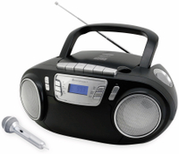 Vorschau: Soundmaster CD-Player SCD5800SW mit Mikrofon, schwarz