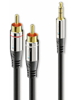 Vorschau: SONERO Audio-Adapterkabel Klinke/Cinch, 3,5 mm, Stereo, 1,50 m, schwarz