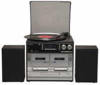 Vorschau: DENVER Stereoanlage MRD-166, DAB+/FM, CD-Player, Turntable, Dual Cassettendeck