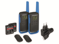 Vorschau: Motorola PMR-Funkgeräte-Set Talkabout T62, schwarz/blau