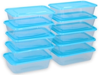 Vorschau: Lebensmittelbehälter, 10 Stück, 17x11,5x5,2 cm