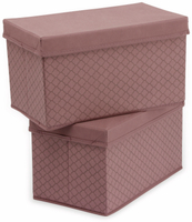 Vorschau: Faltboxen, Regalboxen, rosa, 2 Stück