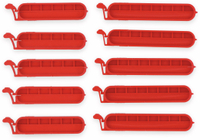 Vorschau: ALPINA Beutel-Verschlussklammern 10 Stück, rot