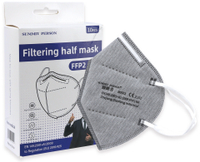 Vorschau: 10er Set Atemschutzmasken FFP2 NR, grau