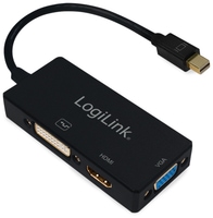 Vorschau: LOGILINK Mini-DisplayPort-Adapter CV0109, DVI, HDMI, VGA
