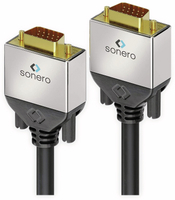 Vorschau: SONERO VGA-Anschlusskabel Premium, 1 m, Stecker/Stecker, Full-HD