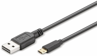 Vorschau: goobay Easy Twin+ USB 2.0 Kabel USB-A/Micro-USB 96495, 1,0 m