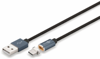 Vorschau: goobay USB 2.0 Magnet-Kabel 59039, USB-A/USB-C, 1,2 m