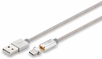 Vorschau: goobay USB 2.0 Magnet-Kabel 59040, USB-A/USB-C, 1,2 m