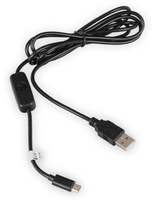 Vorschau: USB 2.0 A-Stecker auf Micro B Stecker mit Schalter, 1,5 m
