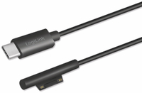 Vorschau: LOGILINK USB-C Ladekabel PA0224, 1,8 m, zu Microsoft Surface, schwarz