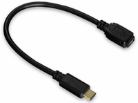 Vorschau: Hama USB-C 2.0, Adapterkabel 0,15 m, USB-C Stecker / Micro-USB Kupplung